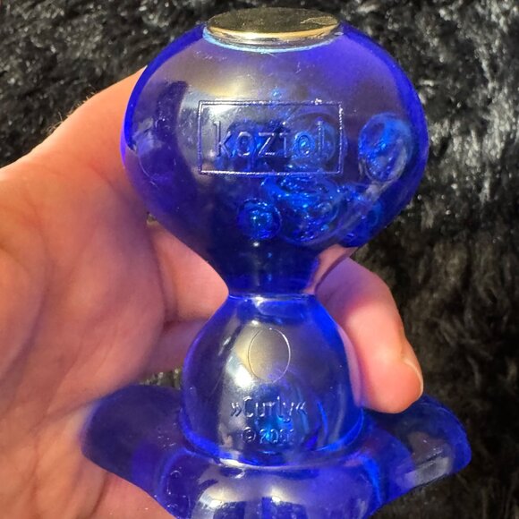 Koziol Curly Blue Decorative Figurine Office Paper Clip Holder - Picture 3 of 6